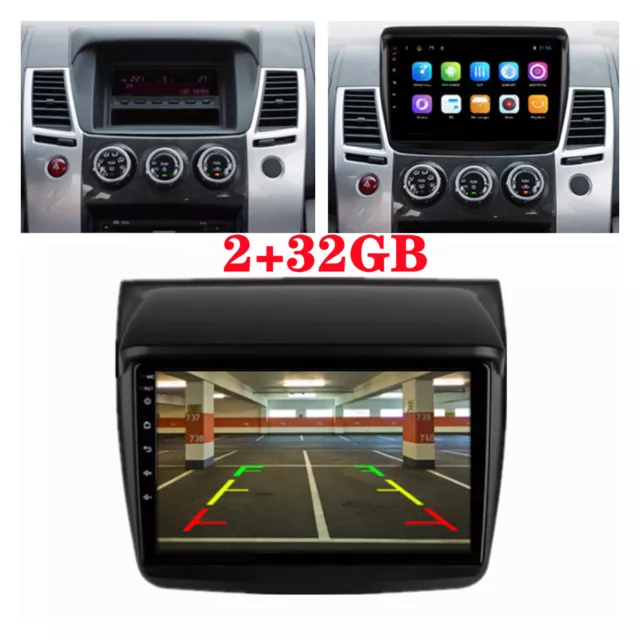 Android Radio GPS Head Unit 2+32G For 09-14 Mitsubishi Pajero Sport L200 Triton