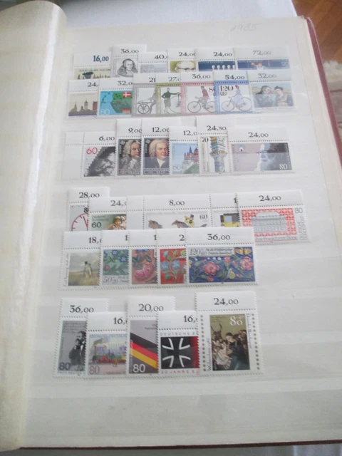 ---Bund 1985   Alle Mit Oberrand-----Auch Eckrand Dabei---