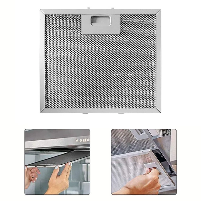 Filtre De Hotte En Acier Inoxydable 400x300x9 Mm - Compatible Avec La Plupart Des Marques - Facile à Installer