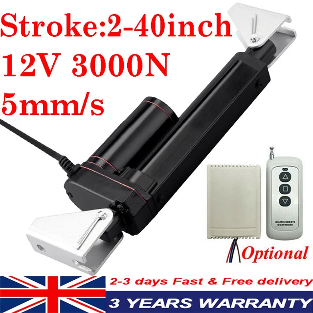 Folanda Linear Actuator, 12V DC Small Linear Actuator, 1.2" Per Sec High-Speed Speed Motor, Electric Linear Actuator, 300N (67lbs), IP45 Mini Motion Actuator For Multiple Purposes(8" Stroke