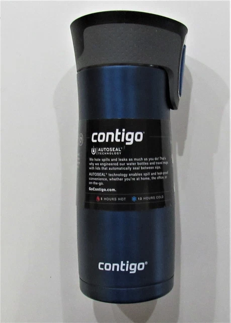 NEW Contigo West Loop Insulated Mug 16oz, Autoseal Lid, Stainless Steel, Blue 2