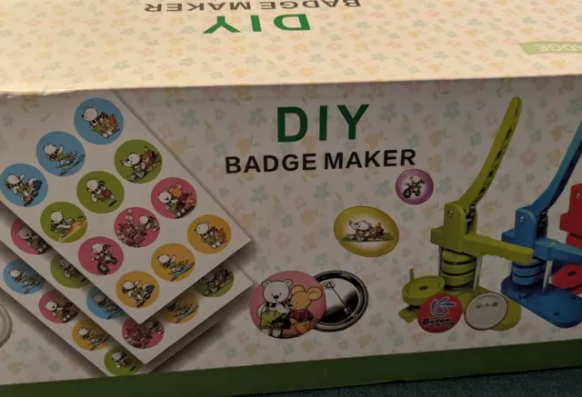 Button Maker Machine Installation-Free DIY Pin Badge Punch Press Kit