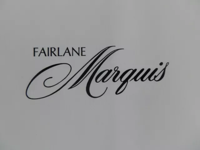 Ford Fairlane ''Marquis''   Brochure 2