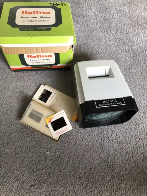 Vintage Halina Paramount 35mm Slide Viewer No. 532 Original Box Battery Operated