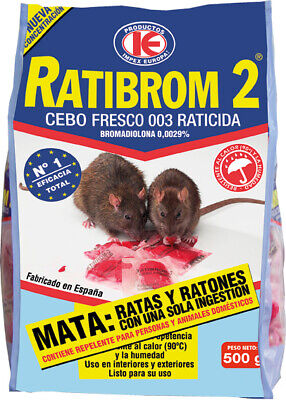 Ratibrom-2 Cebo fresco - 500 Gr