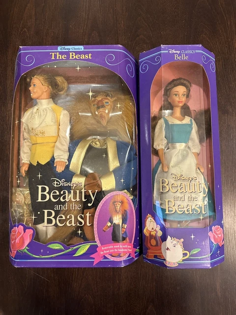 Vintage 1992 Disney Classics Belle Beauty & The Beast Dolls Gift Set New Mattel