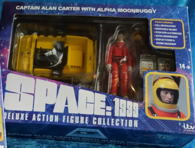 Space 1999 Alan Carter Alpha Spacesuit + Moonbuggy & Action Figure 16/12