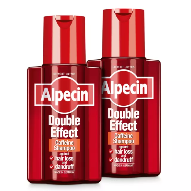 Alpecin Double Effect Anti Hair-Loss Shampoo with Dandruff Remover 2x 200 ml