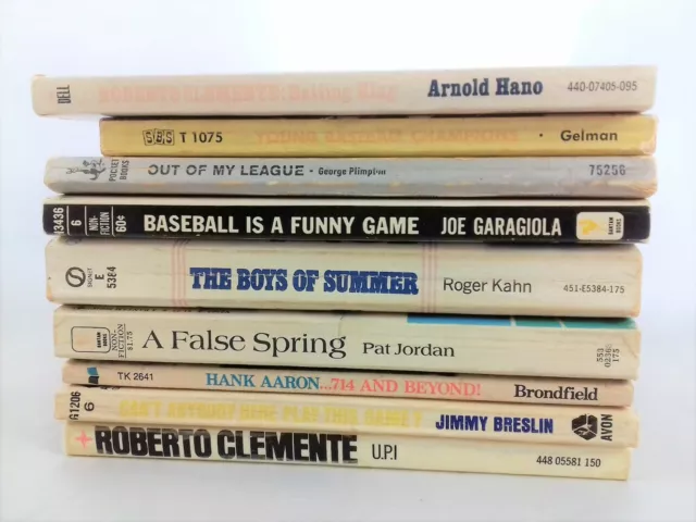 Lot of 9 books BASEBALL - English language - Bücherpaket Original Sport Humor