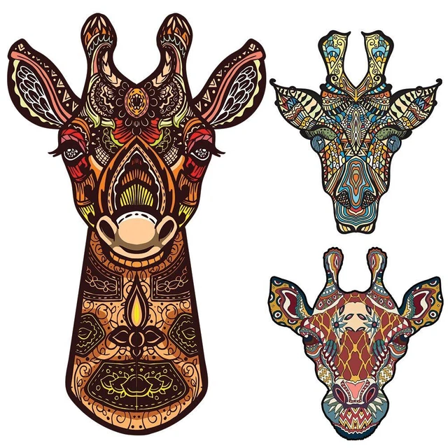 Deer 3D Wooden Jigsaw Puzzle Toys Adult Kids Educational Intellectual Game Gifts