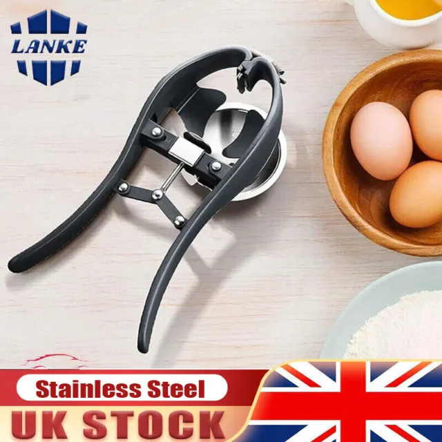 Stainless Steel Egg Separator Automatic Egg Cracker Creative Kitchen Gadget Tool