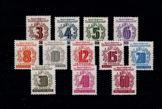 SBZ   West-Sachsen   Mi.Nr. 138 - 149y  postfr..  ansehen  !!!