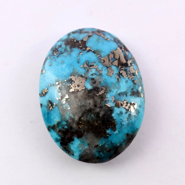 71.05 Cts Natural Arizona Morenci Blue Turquoise Cabochon Certified Gemstone