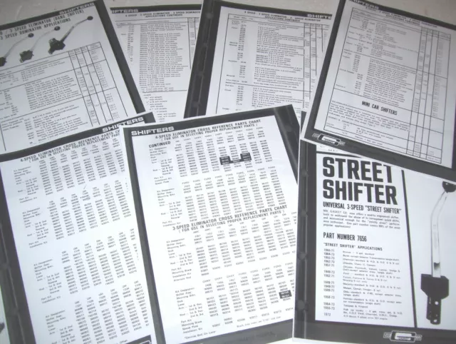 Mr Gasket 3&4Speed Eliminator-Bang and Dominator parts list etc READ DESCRIPTION