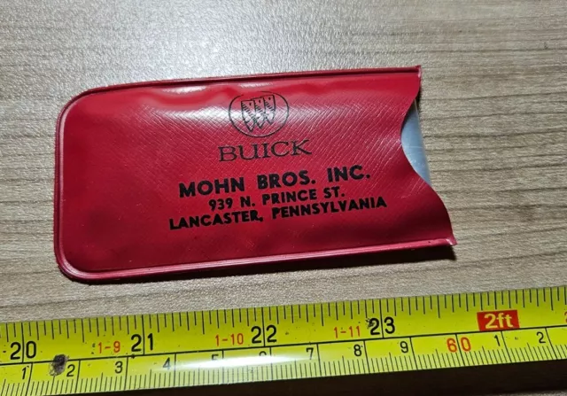 Vintage Buick Mohn Bros Inc Lancaster PA Advertising Vinyl Raincoat? Case