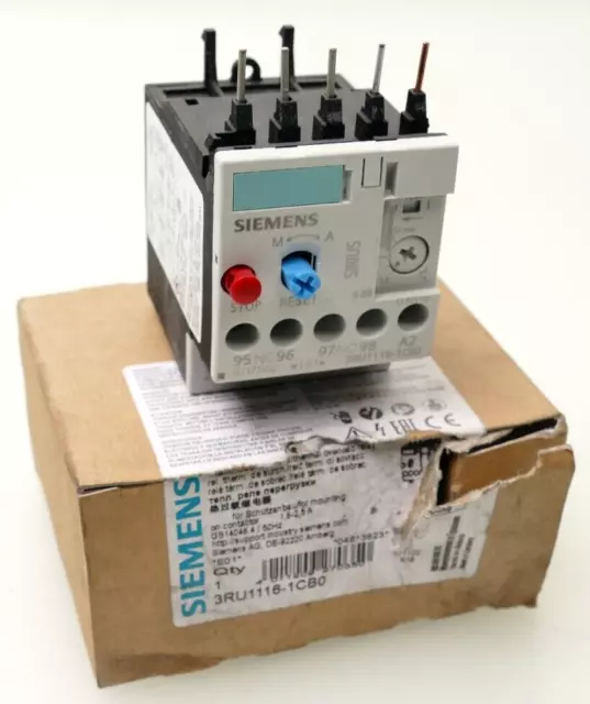 Siemens SIRIUS Überlastrelais 3RU1116-1CB0 | 3RU1 116-1CB0 | E:01