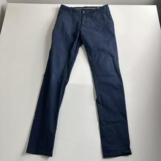 Scotch and Soda Mott Slim Fit Chino Pants Trouser Blue Mens 31x34 (Actual 31x32)