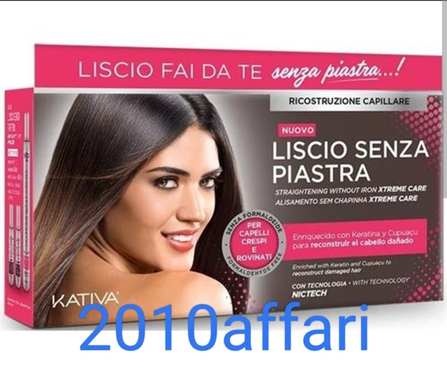 Kativa Kit Lisse Sans Fer à pour Cheveux Crépus Abîmés - les