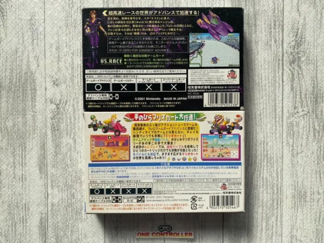 Nintendo GBA Game Boy Advance Mario Kart Advance & F-ZERO set from Japan 2