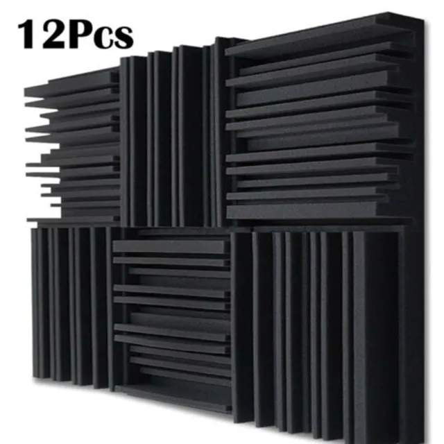 Professional Studio Sound Absorbtion Panels Set of 12 Noise Reduction Solution