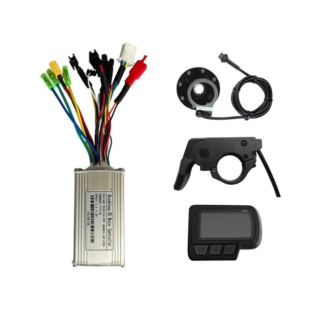 EBIKE CONTROLLER THROTTLE 8 PAS Kit EN06 Display For E-bike Sine Wave ...