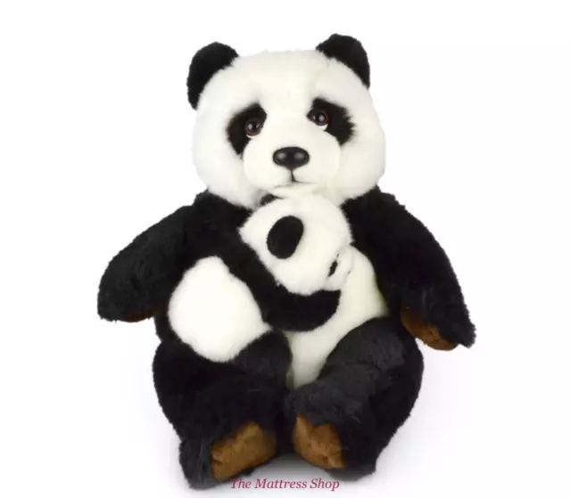 ~❤️~PANDA Mum And Baby KORIMCO 12"30cm Large Soft Toy stuffed animal BNWT~❤️~
