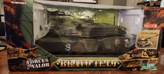 Rare Forces Of Valor 1:18 US M1A1 Abrams Tank Bravo Team 2007 Unimax NEW FOREST