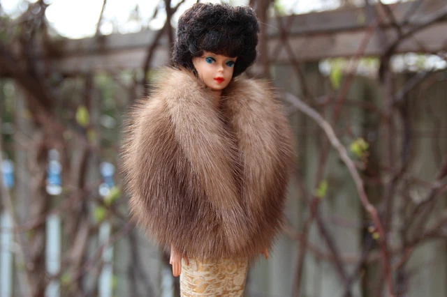 Autumn Haze Genuine Mink Fur Stole Sears Repro for Vintage Barbie dolls~dimitha Autumn Haze Genuine Mink Fur Stole Sears Repro for Vintage Barbie dolls~dimitha