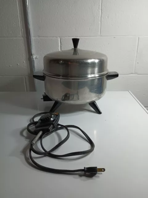 Vintage T-FAL Resistal 8 QT Dutch Oven W/Stainless Steel Vented
