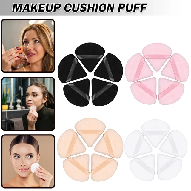 Soft Triangle Powder Puff for Loose Powder Foundation Blender Sponge Face W