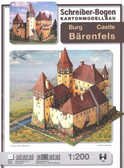 Schreiber Bogen 750 - Burg Bärenfels , 1:200