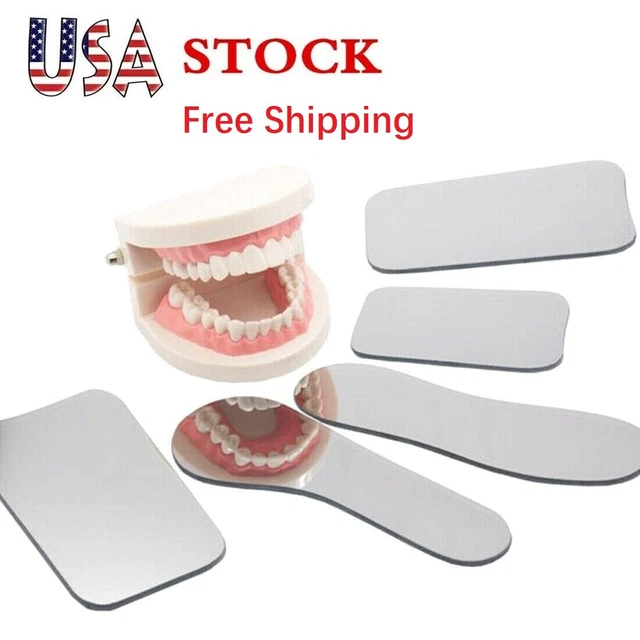 5 Pcs Dental Ortho Intra Oral Photography Mirrors Glass Reflector Mouth Mirror *