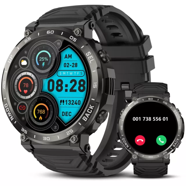 S56 Reloj Inteligente Hombre, 1.52" Smartwatch con Llamadas Bluetooth,