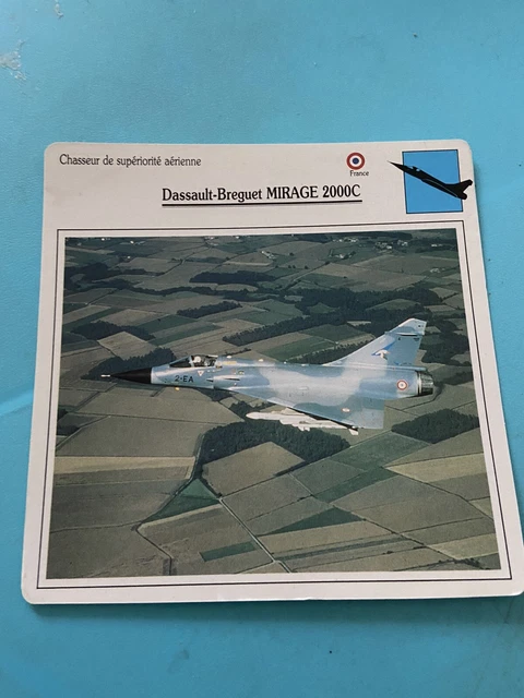 Carte Chasseur De Supériorité Aérienne Dassault-Breguet MIRAGE 2000C