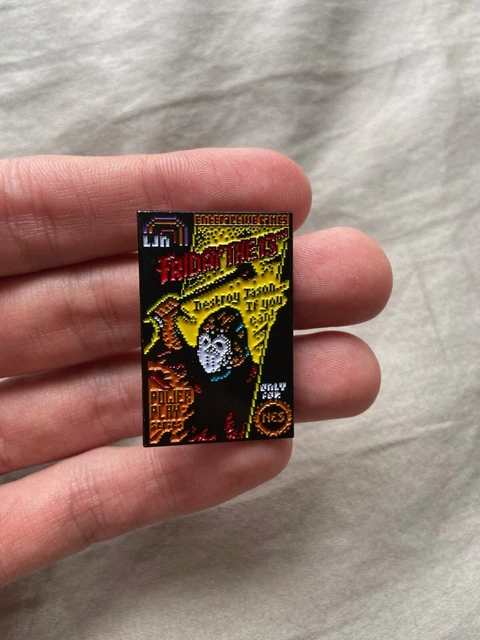 Friday The 13th Jason Voorhees NES Nintendo 8-Bit Enamel Pin Horror Pin Friday The 13th Jason Voorhees NES Nintendo 8-Bit Enamel Pin Horror Pin