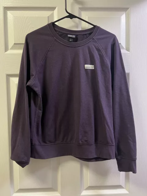 Patagonia Organic Cotton Crewneck Sweatshirt Women’s Medium Purple FREE SHIP