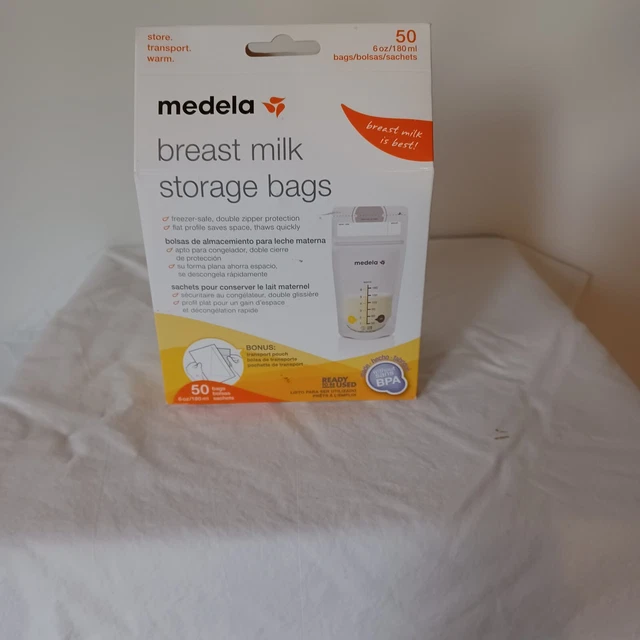 Medela Breast Milk Storage Bags 50 Count New in Unopened Package