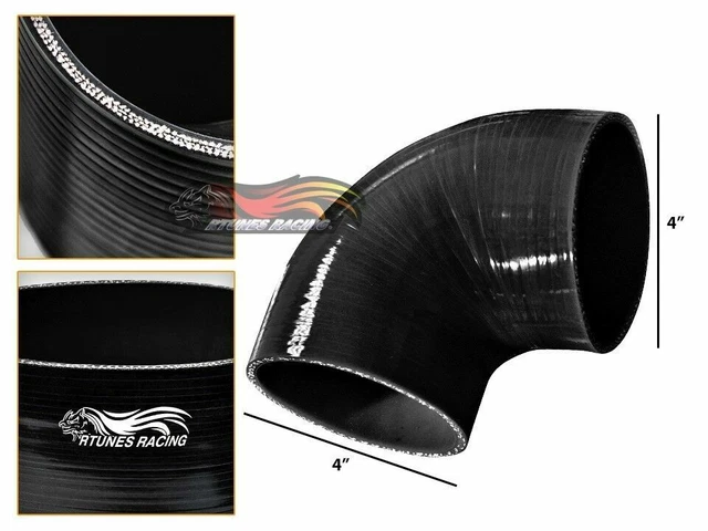 A ABSOPRO 19mm 0.75 ID 90 Degree Elbow Silicone Reducer