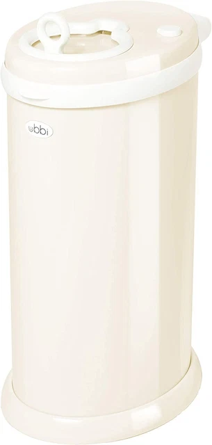 Ubbi Steel Odor Locking, No Special Bag Required Money Saving, Ivory