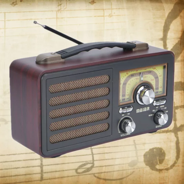 Portable Vintage Radio Retro Bluetooth Speaker FM/AM Old Fashion Classic Style