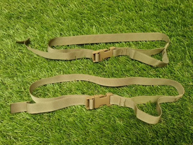 X2 British Army Equipment Straps GSR Haversack Leg Utility Bergen Daysack