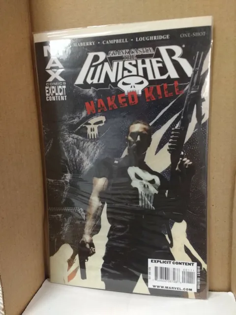 Marvel The Punisher #1 Max Comics Naked Kill Unread Condition