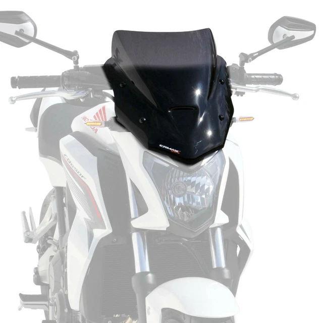 Ermax Sports Screen Wndsheld Black Trm Clear screen Honda CB 1000 R