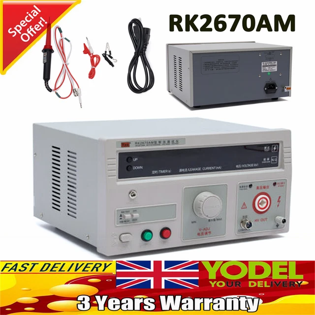 Withstand Hi-Pot Tester Voltage Withstand Test Equipment 110V 5KV AC 100VA New