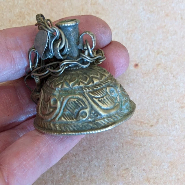"Colgantes superiores de borla de metal tribal de colección de 2" (#13213)" (#13213)