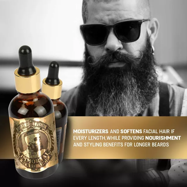 Immortal NYC BEARD OIL 50ml - ORGANIC BEARD GROWTH & SOFTENER - BARBER - SALON