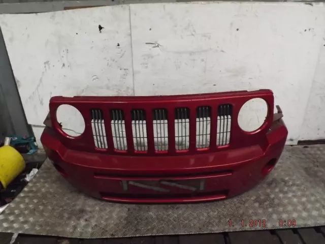 Jeep Patriot Front Bumper Red 2007-2012↑