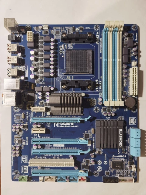 GIGABYTE GA-990FXA-D3 AMD 990FX ATX DDR3 AM3+4 x PCI-E x16 Slots ...