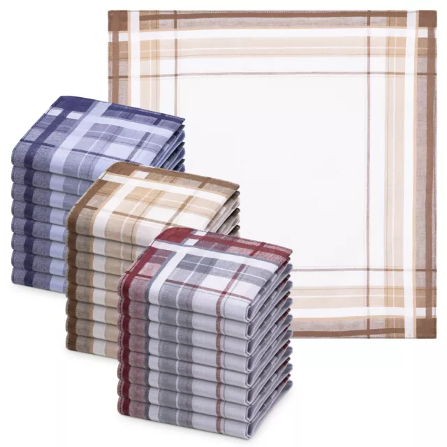 Mouchoirs Tissus Homme 5 Pièces – 40x40 Cm, Coton Doux, Unis Bleu/blanc – Pour Poche De Costume, Usage Quotidien Ou Cadeau - 3