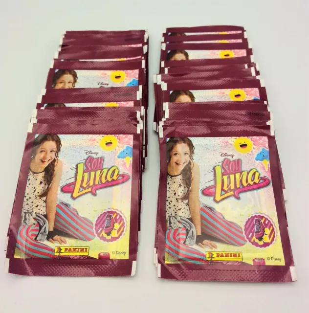 50 BUSTINE PACKETS PANINI SOY LUNA DISNEY packets tuten DISPLAY figurine album